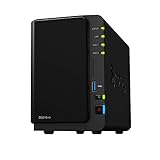 Synology DS216+II 2 Bay Desktop NAS Unit mit Dual Core CPU, Hot-Swappable Drive Tray Design 2TB (2 x...
