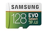 Samsung EVO Select 128 GB microSD 100MB/s, Geschwindigkeit, Full HD & 4K UHD Speicherkarte inkl....