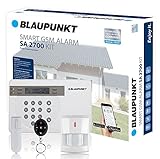 Blaupunkt Funk-Alarmanlage SA 2700 I Mit GSM-Modul I Sicherheitssystem mit Bewegungsmelder,...
