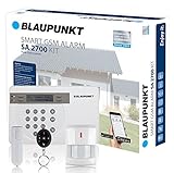 Blaupunkt Funk-Alarmanlage SA 2700 I Mit GSM-Modul I Sicherheitssystem mit Bewegungsmelder,...