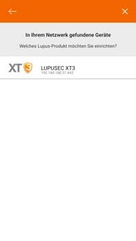 Lupusec-XT3-App-Auflistung